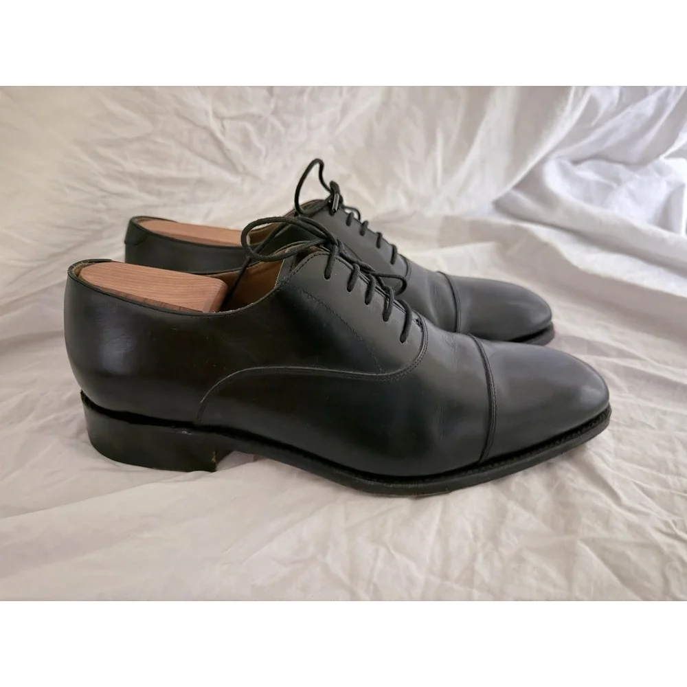 Meermin - Black Cap Toe Oxford Dress Shoes - US 9 (UK 8) - 101534